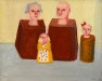LENA CRONQVIST Familie i Egypt 1993 olje 52x65cm