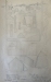 Motto: By og Land 1948 tegning 31x19cm