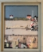 LEONARD RICKHARD  Fragmenter i sanden 1983 olje 51x42cm