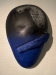 GUNNAR TORVUND  Andlet (blått) 1983 bjørk, fløyel H 42cm