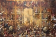 Bibliotekets speiling 2021-2022 olje 240x360cm