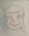 GEZA JANOS TOTH  Hode  2025 tegning på lerret 30x24cm