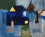 Hus. Nesodden.  2021 maleri 105x125cm