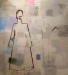 Mann med aks. 2009 maleri 179x159cm